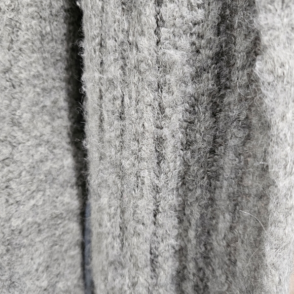 CLASSIC ALPACA Made in Peru Women Gray Alpaca Waterfall Open Cardigan M - Picture 6 of 8